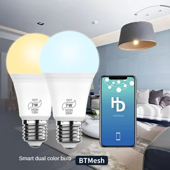 E27 B22 220V 110V Bluetooth-CCT LED Pirn Tuled 7W Lampada Muutlik Värviline LED Lamp, Millel on Remote+Mälu Režiim 300k-6500k