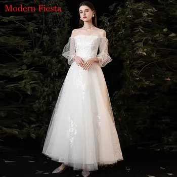 Pits Appliques Pulm Kleit свадебное платье Vestido De Novia Pruut Tuleb Vestido De Fiesta De Boda MF0206