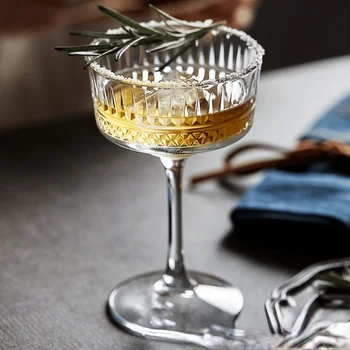 260ml Martini Klaasi Graveeritud Triibud Šampanja Kokteil Klaasi Cup Kodu Baar Veini Klaas ööklubi Partei Pulm Pokaalilaadse Drinkware