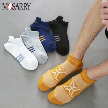Suvel Puuvillane Meeste Spordi Sokke Väljas Töötab Jalgpalli Hingav Deodorant Non-Slip Meeste Lühikesed Sokid