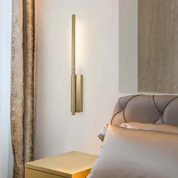 Kaasaegne lihtne öö-line seina lamp Põhja-Euroopa magamistuba koridori seina lamp disainer hotel peegli ees seina lamp