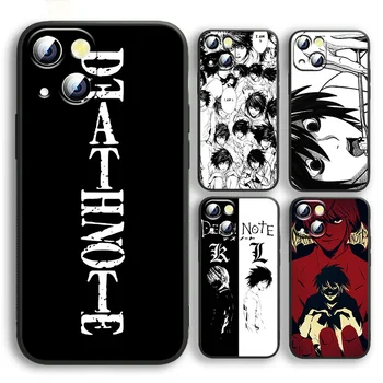 Anime, Manga, Death Note, Ryuk Apple iPhone 11 12 13 Max Mini 7 8 X-XR, XS Pro Plus Must luksus Pehme Telefoni Puhul