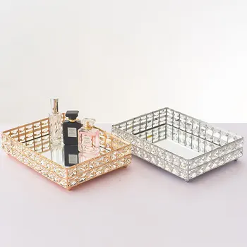 Nordic light luxury crystal sahtel metall ladustamiseks salve kodu kaunistamiseks pulmad kosmeetika viimistlus