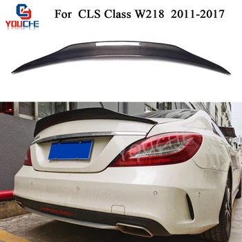 W218 PSM Stiilis Carbon Fiber Tagumine Spoiler Pagasiruumi Tiiva Mercedes CLS-Klassi W218 2011-2017 4-ukseline Kupee Boot Saba Kaane Huule