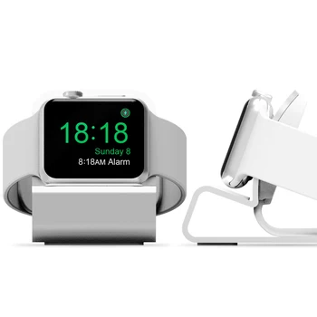 laadija jaama apple watch 6 5 SE 4 3 2 seista Öökapp valdaja omaniku Alumiinium kodu laadimisdoki jaoks iWatch 44 42 40 38mm