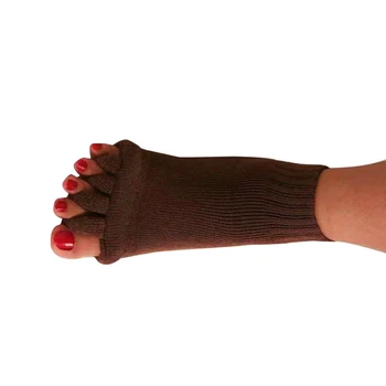 1 Paar Solid Color Jooga Viis Sõrme Sokid Naine Akrüül Viie Varba Sokid Avatud Varvas Unisex Sokid Õige Pöidla Valgus