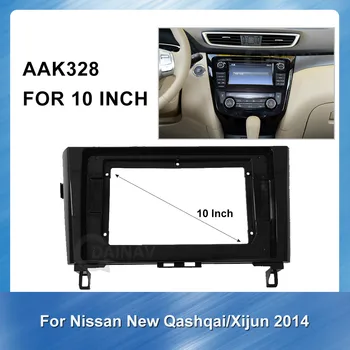 10 tolline Auto Sidekirmega Jaoks NISSAN uue Qashqai /Xijun 2014 2Din Auto Dvd Raami Kriips Audio Paigaldamise Facias Paneel, Stereo vastuvõtja