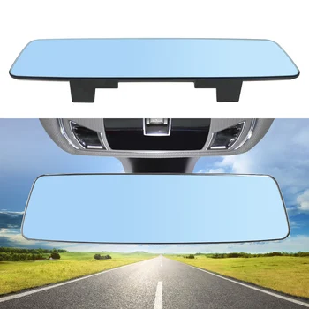 Auto Salongi Tahavaatepeegli 2.5 D Täielik Creen HD Klaas Anti-glare Wide-angle Sinine Frameless Peegel 3000R Micro Kumerus Objektiiv