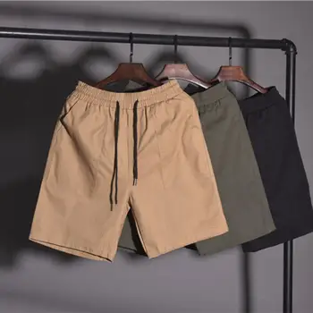 Mood Meeste Cargo Püksid Värviga Taskud Suvel Pits-up Põlve Pikkusega Püksid Streetwear