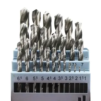 20pcs 0.3-1.6 mm Multi-function Titanium Kattega Twist Puuriterad HSS Puidutöötlemine Puurimise Tööriist Komplekt Professional Tööriistad Puur