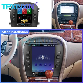 Tesla Stiilis Android 11 8+256G Jaoks Jaguar S-TYPE 2004-2005 DSP Carplay Auto Raadio GPS Navigation Multimeedia Mängija Headunit Stereo