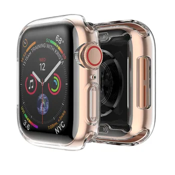 Rihm Apple Vaadata 4. Bänd Apple Smart Watch 4. 2021 Rihm Koos TPÜ Pehme Kate Full Screen Protector Juhul
