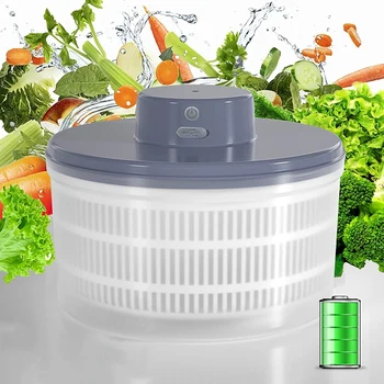 Elektrilised Salati Spinner-Salat Köögiviljade Kuivati, USB Laetav, Kiire Kuivamise Salat Puu-Vurr Materjali Kauss