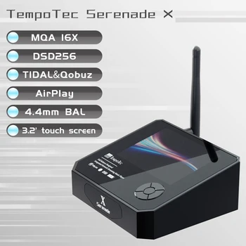 TempoTec Serenaad X Töölaua HIFI Mängija DAP USB-DAC Dual ESS9219 DSD256 MQA 16X LOODETE Qobuz SPDIF IN Bluetooth Airplay