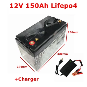 MLG 12V 150AH Lifepo4 liitium aku veekindel Koos BMS jaoks 1800W sõiduki golfiautod RV EV Päikese Ladustamise paadid + 10A laadija