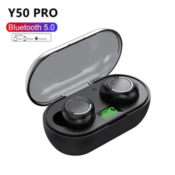 Y50 TWS juhtmeta kõrvaklapid Juhtmeta Bluetooth-peakomplekti sport kõrvaklapid 5.0 bluetooth-Gaming Headset Koos Mic Traadita Earbuds