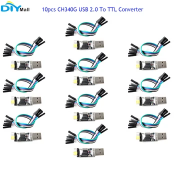 10tk CH340G USB 2.0 TTL Serial Adapter Moodul Converter 6Pin jaoks STC Arduino PRO Asemel CP2102 PL2303
