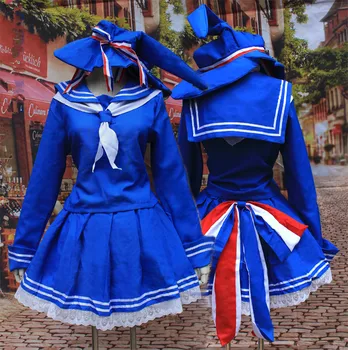 Anime Cosplay Wadanohara ja Suur Sinine Meri Cos Wadanohara Halloween Naine Jaapani Päevas sinine madrus masti Cosplay Kostüüm