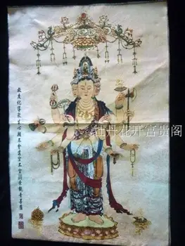 Hiina kogumine Thangka tikandid Goddess of mercy skeemi