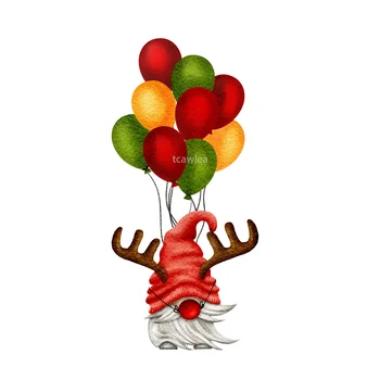 Õnnelik Gnome Metalli Lõikamine Sureb Jõulud Sarved Õhupalli Reljeef Šabloon DIY Scrapbooking Kaardi Käsitöö Decor