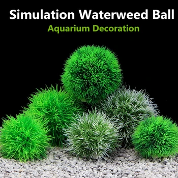 Simulatsioon Akvaariumi Sammal Taimede Palli Kala Tank Teenetemärgi Sukeldatavad Haystack Muru Waterweed Palli Maastiku Ornament