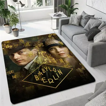 Babylon Berliini filmi trükitud vaip retro vaip, elutoas teenetemärgi vaipkatete jaoks magamistuba-ala vaip magamistuba teenetemärgi
