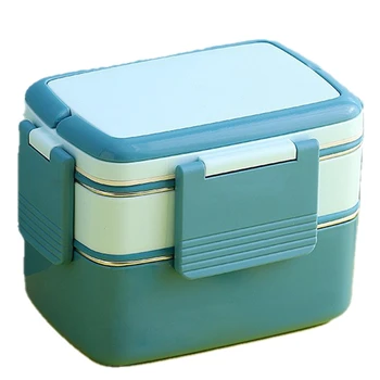 Roostevabast Terasest Lunch Box Lapsed Kaasaskantav Lekkimiskindlates Bento Box Koos Lauanõud Toidu Ladustamise Mahuti