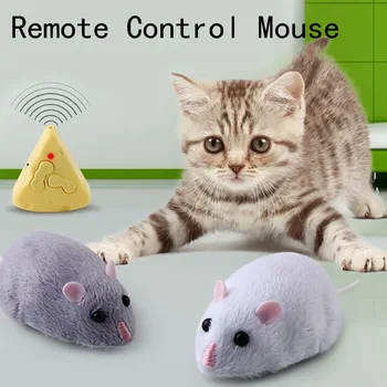 Elektrooniline Kaugjuhtimispult Hiirt, Mänguasjad Kasside Mänguasi, Interaktiivne Kass Kiusasid Palus Imiteerimist Rott Mänguasi on Koer Lemmikloom