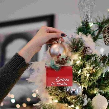 Jõulud Postkasti Puu Poole Rippuvate Ornament Ripats Teenetemärgi Rauast Kiri Post Kasti Covergift Dekoratiivsed Santatopper