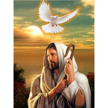 Diamond Maali Uus Religioon Diamond Tikandid Müük, Kristlik Jeesuse Pilte Kive Täis Mosaiik Käsitöö