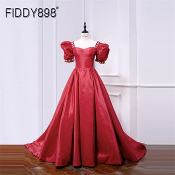 Õhtukleidid 2022 Red Prom Kleit Elegantne Pidu Kleit, õhtukleit Naine Käsitsi Valmistatud Põranda Pikkus vestidos de novia LDR5022