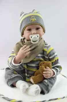 Bebe uuestisündinud nukk pehme reaalne õrn puudutus täis vinüülist keha ja ilus tõeline poiss soolise touch kingitus lastele